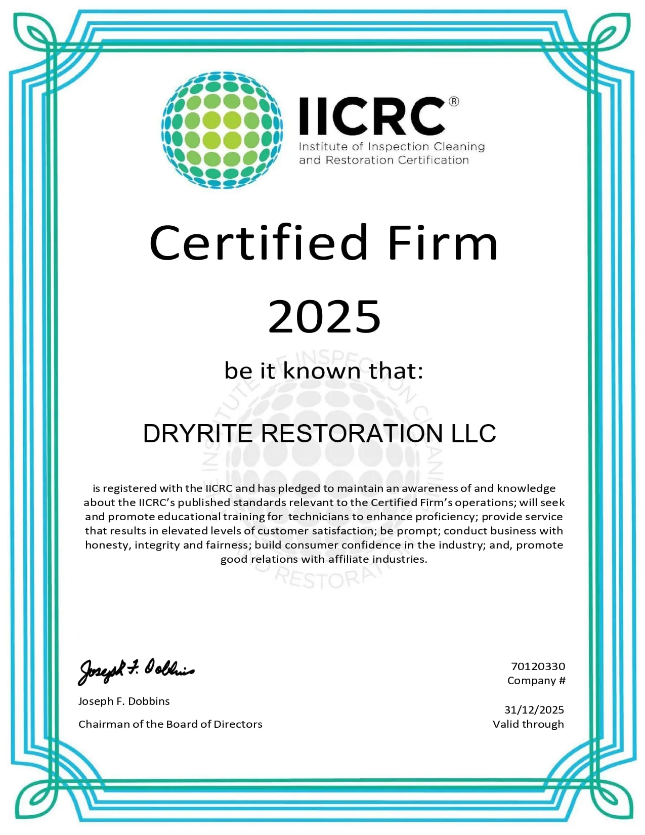 DRYRITE RESTORATION